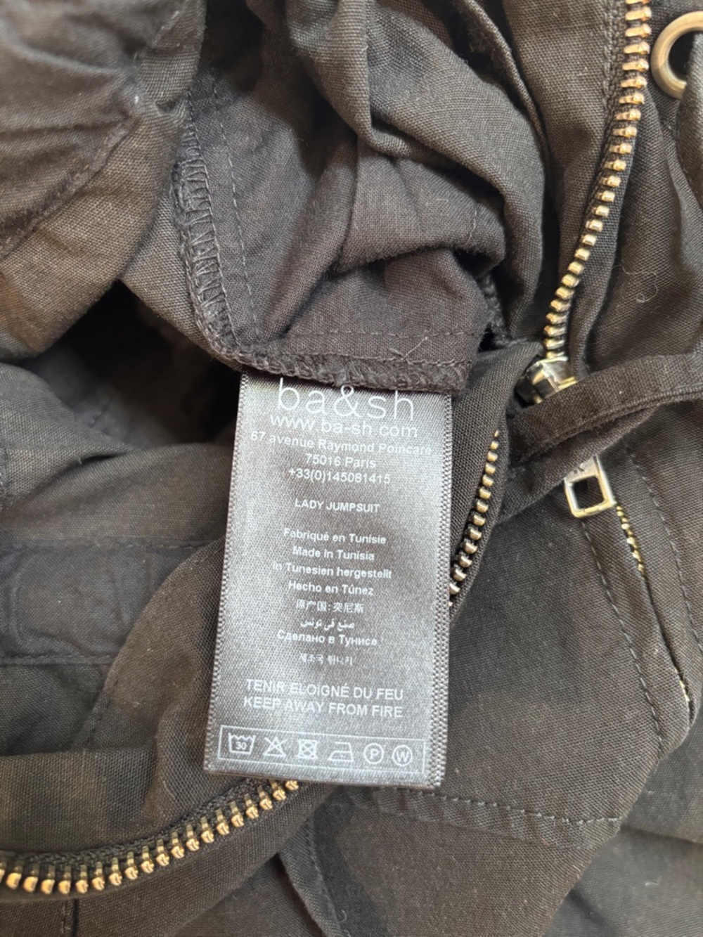 ba&sh Alia cotton-blend canvas jumpsuit - Picture 9 of 9